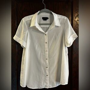 Hatch White Lightweight Blouse Top | 3